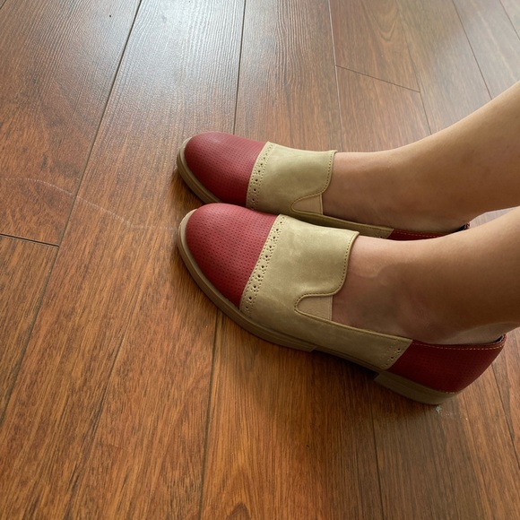 Vintage Classical Leather Oxford Inspired Flat Slip On Shoes Size 39 - Picture 12 of 12